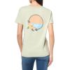image:imageRoxy Womens Boyfriend Crew TShirt Casual Relaxed Fit Crew Neck Tee Short Sleeve Cotton Basic Shirt Everyday ComfortLaurel Green Tropical Exc