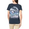 image:imageRoxy Womens Boyfriend Crew TShirt Casual Relaxed Fit Crew Neck Tee Short Sleeve Cotton Basic Shirt Everyday ComfortNaval Academy 241