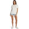 image:imageRoxy Womens Boyfriend Crew TShirt Casual Relaxed Fit Crew Neck Tee Short Sleeve Cotton Basic Shirt Everyday ComfortSnow White Floral Exc