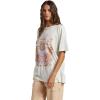 image:imageRoxy Womens Oversized TShirt Casual Baggy Shortsleeve Crew Neck Tee Cotton Comfort Basic Everyday Shirt Relaxed FitBel Air Blue 241