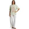image:imageRoxy Womens Oversized TShirt Casual Baggy Shortsleeve Crew Neck Tee Cotton Comfort Basic Everyday Shirt Relaxed FitLaurel Green 241