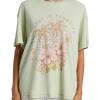 image:imageRoxy Womens Oversized TShirt Casual Baggy Shortsleeve Crew Neck Tee Cotton Comfort Basic Everyday Shirt Relaxed FitLaurel Green 241