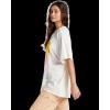 image:imageRoxy Womens Oversized TShirt Casual Baggy Shortsleeve Crew Neck Tee Cotton Comfort Basic Everyday Shirt Relaxed FitSnow White 233