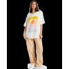 image:imageRoxy Womens Oversized TShirt Casual Baggy Shortsleeve Crew Neck Tee Cotton Comfort Basic Everyday Shirt Relaxed FitSnow White 233