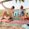 image:imageRoxy SandFree Beach Mat  Large Waterproof Outdoor Picnic Blanket Lightweight Foldable Mat for Beach Camping Park or Travel  Fits 46 People QuickDry DurableBeach Mat