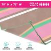 image:imageRoxy SandFree Beach Mat  Large Waterproof Outdoor Picnic Blanket Lightweight Foldable Mat for Beach Camping Park or Travel  Fits 46 People QuickDry DurableBeach Mat
