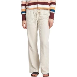 image:imageRoxy Womens Oceanside Pant Linen Pockets Comfortable Breathable Summer Beach Cover Up Elastic Drawstring WaistStone