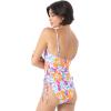 image:imageRoxy Womens OnePiece Swimsuit  Side Tie Tummy Control Bandeau Bathing Suit QuickDry FabricMotley