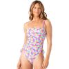 image:imageRoxy Womens OnePiece Swimsuit  Side Tie Tummy Control Bandeau Bathing Suit QuickDry FabricOlive