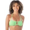 image:imageRoxy Womens Bandeau Bikini Top  Strapless Swim Top QuickDry Removable Pads UPF 50Green