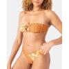 image:imageRoxy Womens Bandeau Bikini Top  Strapless Swim Top QuickDry Removable Pads UPF 50Rust
