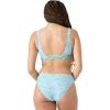 image:imageRoxy Womens Banded Sport Bralette Bikini Top Swim Top QuickDry Removable Pads UPF 50Aqua
