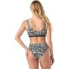 image:imageRoxy Womens Banded Sport Bralette Bikini Top Swim Top QuickDry Removable Pads UPF 50BlackIvory