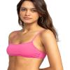 image:imageRoxy Womens Bralette Bikini Top  QuickDry Swim Top Removable Pads UPF 50 Sun ProtectionPink