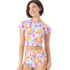 image:imageRoxy Womens Crop Top Rash Guard  UPF 50 QuickDry Swim Shirt Pool Surf Beach Water SportsCombo