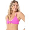 image:imageRoxy Womens Love Knot Bikini Top  UPF 50 QuickDry Removable Pads Swimsuit Top Surf amp BeachwearBright Pink