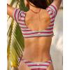 image:imageRoxy Womens Paraiso Patriotic Stripe Cropped Bikini TopBrazilian Sand Paraiso Stripeh 242
