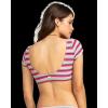 image:imageRoxy Womens Paraiso Patriotic Stripe Cropped Bikini TopBrazilian Sand Paraiso Stripeh 242