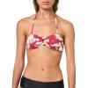 image:imageRoxy Womens Bandeau Bikini Top  Strapless Swim Top QuickDry Removable Pads UPF 50Hibiscus