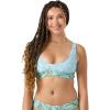 image:imageRoxy Womens Banded Sport Bralette Bikini Top Swim Top QuickDry Removable Pads UPF 50Aqua