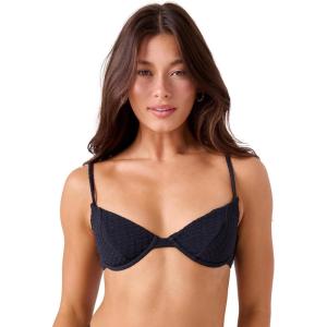 image:imageRoxy Womens Bikini Top  Underwire Adjustable Straps UPF 50 QuickDry Surf Swim BeachwearAnthracite