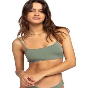 image:imageRoxy Womens Bralette Bikini Top  QuickDry Swim Top Removable Pads UPF 50 Sun ProtectionGreen