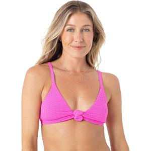 image:imageRoxy Womens Love Knot Bikini Top  UPF 50 QuickDry Removable Pads Swimsuit Top Surf amp BeachwearBright Pink