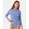 image:imageRoxy Womens Side Tie Cheeky Bikini Bottoms  Low Rise Swimwear UPF 50 Sun ProtectionBlue Combo