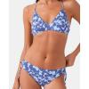 image:imageRoxy Womens Side Tie Cheeky Bikini Bottoms  Low Rise Swimwear UPF 50 Sun ProtectionBlue Combo