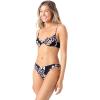 image:imageRoxy Womens Side Tie Cheeky Bikini Bottoms  Low Rise Swimwear UPF 50 Sun ProtectionBrownBlack Combo