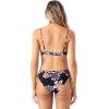 image:imageRoxy Womens Side Tie Cheeky Bikini Bottoms  Low Rise Swimwear UPF 50 Sun ProtectionBrownBlack Combo