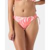 image:imageRoxy Womens Side Tie Cheeky Bikini Bottoms  Low Rise Swimwear UPF 50 Sun ProtectionCoralmul