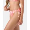image:imageRoxy Womens Side Tie Cheeky Bikini Bottoms  Low Rise Swimwear UPF 50 Sun ProtectionCoralmul