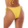 image:imageRoxy Womens Side Tie Cheeky Bikini Bottoms  Low Rise Swimwear UPF 50 Sun ProtectionGolden Rod