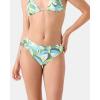 image:imageRoxy Womens Side Tie Cheeky Bikini Bottoms  Low Rise Swimwear UPF 50 Sun ProtectionGreen Tropics