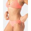 image:imageRoxy Womens Side Tie Cheeky Bikini Bottoms  Low Rise Swimwear UPF 50 Sun ProtectionHotcoral