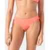 image:imageRoxy Womens Side Tie Cheeky Bikini Bottoms  Low Rise Swimwear UPF 50 Sun ProtectionHotcoral