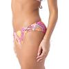 image:imageRoxy Womens Side Tie Cheeky Bikini Bottoms  Low Rise Swimwear UPF 50 Sun ProtectionRasberry Combo