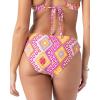 image:imageRoxy Womens Side Tie Cheeky Bikini Bottoms  Low Rise Swimwear UPF 50 Sun ProtectionRasberry Combo