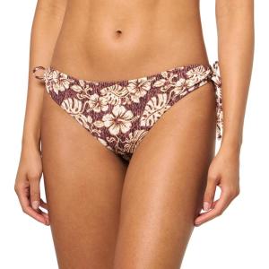 image:imageRoxy Womens Side Tie Cheeky Bikini Bottoms  Low Rise Swimwear UPF 50 Sun ProtectionAloha Fudge