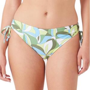 image:imageRoxy Womens Side Tie Cheeky Bikini Bottoms  Low Rise Swimwear UPF 50 Sun ProtectionGreen Tropics