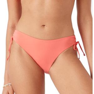 image:imageRoxy Womens Side Tie Cheeky Bikini Bottoms  Low Rise Swimwear UPF 50 Sun ProtectionHotcoral