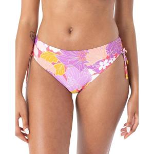 image:imageRoxy Womens Side Tie Cheeky Bikini Bottoms  Low Rise Swimwear UPF 50 Sun ProtectionLilac Multi