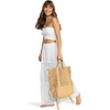image:imageRoxy Womens Beach Tote Bag  Travel  Vacation  Straw  Lightweight  BreathableBeach Lover  Natural