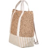 image:imageRoxy Womens Beach Tote Bag  Travel  Vacation  Straw  Lightweight  BreathableBeach Lover  NaturalWhite