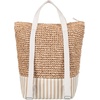 image:imageRoxy Womens Beach Tote Bag  Travel  Vacation  Straw  Lightweight  BreathableBeach Lover  NaturalWhite