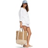 image:imageRoxy Womens Beach Tote Bag  Travel  Vacation  Straw  Lightweight  BreathableBeach Lover  NaturalWhite