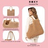 image:imageRoxy Womens Beach Tote Bag  Travel  Vacation  Straw  Lightweight  BreathableCoconut Pie  Anthracite