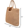 image:imageRoxy Womens Beach Tote Bag  Travel  Vacation  Straw  Lightweight  BreathableCoconut Pie  Natural