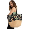 image:imageRoxy Womens Beach Tote Bag  Travel  Vacation  Straw  Lightweight  BreathableWaikiki Life  Anthracite Island Escape